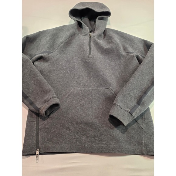 lululemon athletica Other - Lululemon Mens Large 1/2 zip Oversized scuba hoodie dark gray